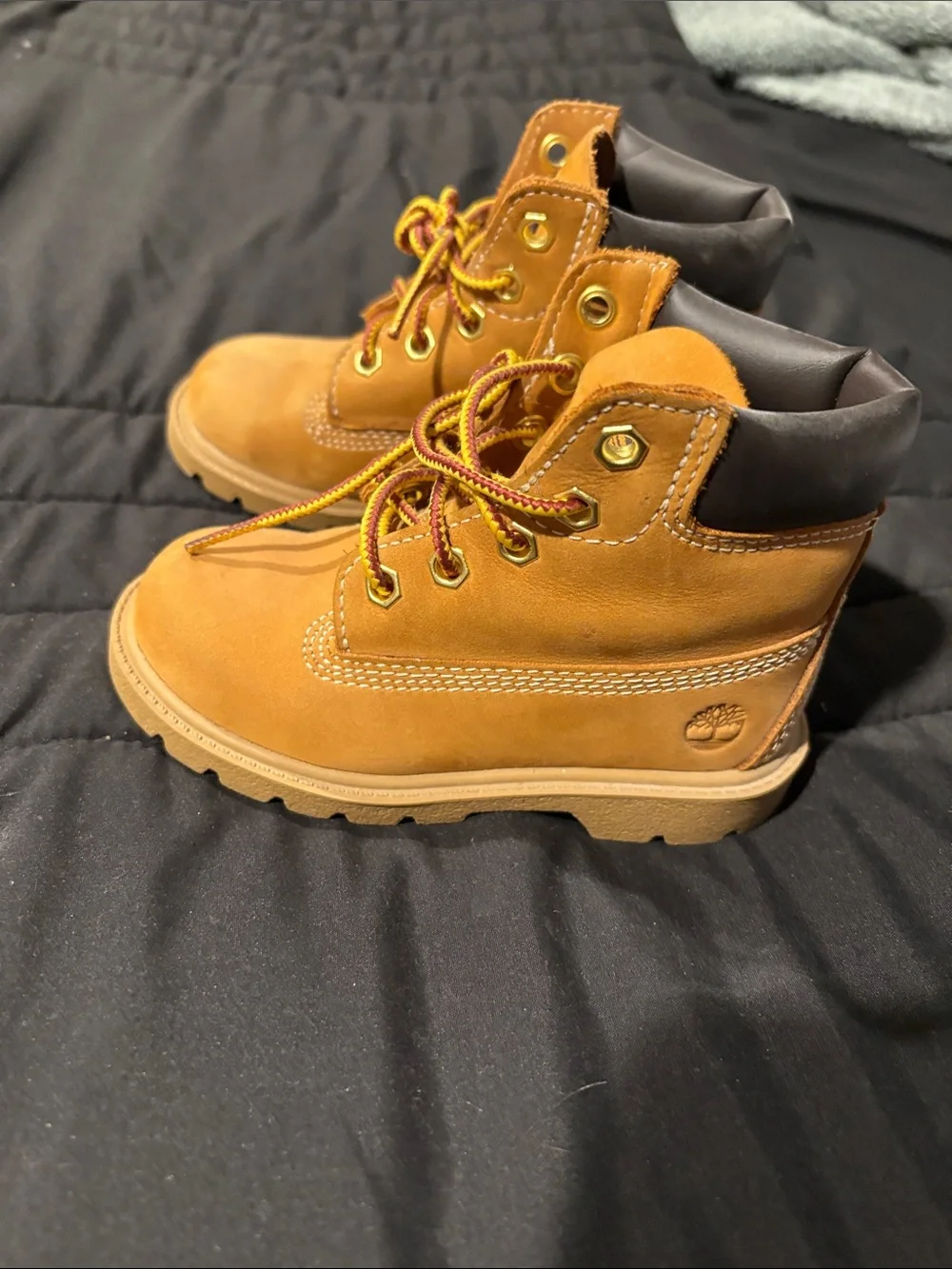 Timberland Kids Wheat/Tan Lace-Up Work Boots